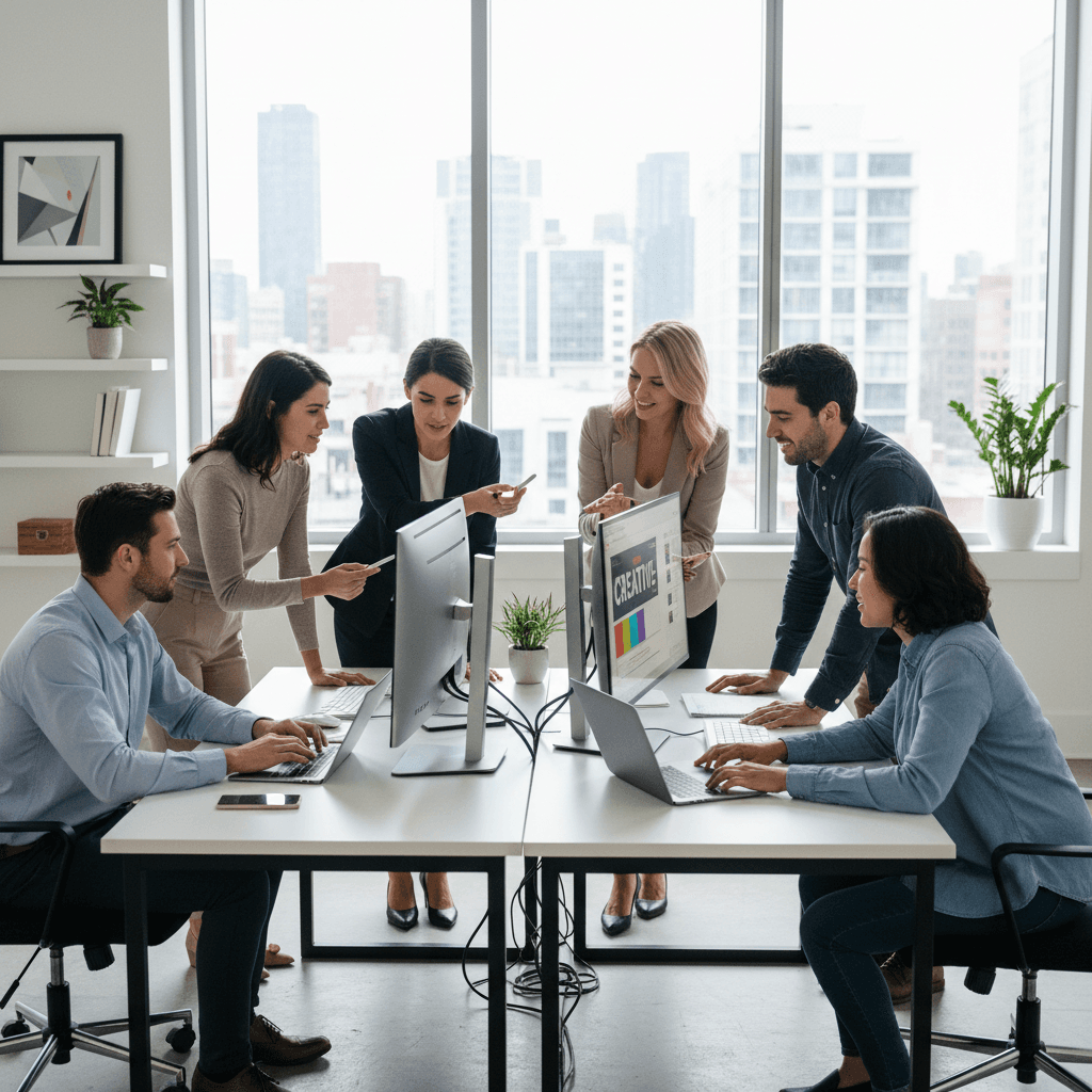 Axiontech Solutions team working on digital accessibility design